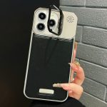 Metallhalter, schlichte MagSafe-Telefonhülle aus Leder