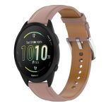 Uhrenarmband aus echtem Leder mit Schnellverschluss aus Edelstahl, 20 mm, For Garmin Forerunner 165