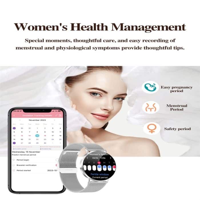 KM88 1,32 Zoll Farbbildschirm Smart Watch, unterstützt Bluetooth-Anrufe/Gesundheitsüberwachung – Bild 5