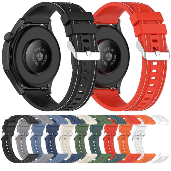 Silikon-Uhrenarmband mit Schnellverschluss und zwei Seitennähten, For Garmin Venu 3 – Bild 3