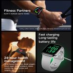 KL08 2,04 Zoll Farbbildschirm Smart Watch Silikonarmband, unterstützt Bluetooth-Anrufe – Bild 3