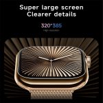 KL08 2,04 Zoll Farbdisplay Smart Watch Stahlarmband, unterstützt Bluetooth-Anrufe – Bild 2