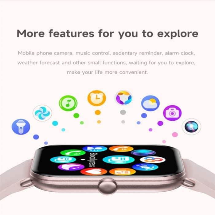 KM66 1,75 Zoll Farbbildschirm Smart Watch Silikonarmband, unterstützt Bluetooth-Anrufe – Bild 7