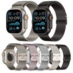 Regenschirmschnalle Think Milanese Plate Edelstahl Paracord Schnalle Uhrenarmband, For Apple Watch 46mm / 49mm / 45mm / 44mm, For Apple Watch 42mm / 41mm / 40mm / 38mm – Bild 2