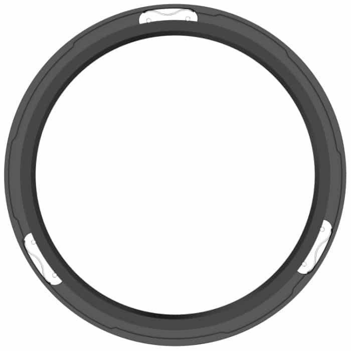 Schutzring aus gehärteter Glasfolie und Edelstahl, For Xiaomi Watch S4 – Bild 8