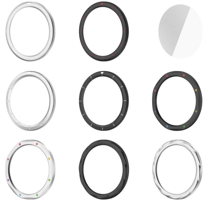 Schutzring aus gehärteter Glasfolie und Edelstahl, For Xiaomi Watch S4 – Bild 4