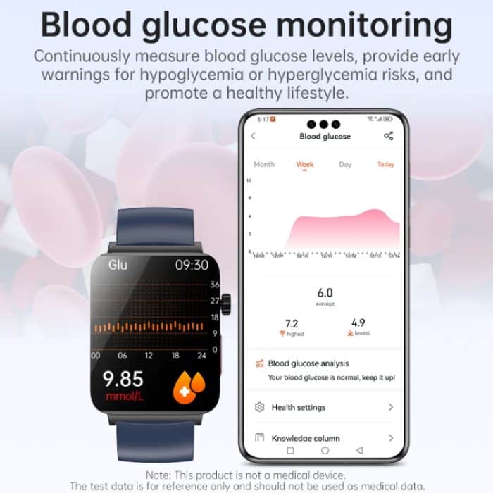 KS03 Pro 1,96 Zoll Farbdisplay-Smartwatch, unterstützt Bluetooth-Anrufe/Gesundheitsüberwachung – Bild 4