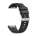 Push Connector 22 mm Hybrid-Uhrenarmband aus Nylon und Silikon, For Garmin Venu 3 – Bild 6