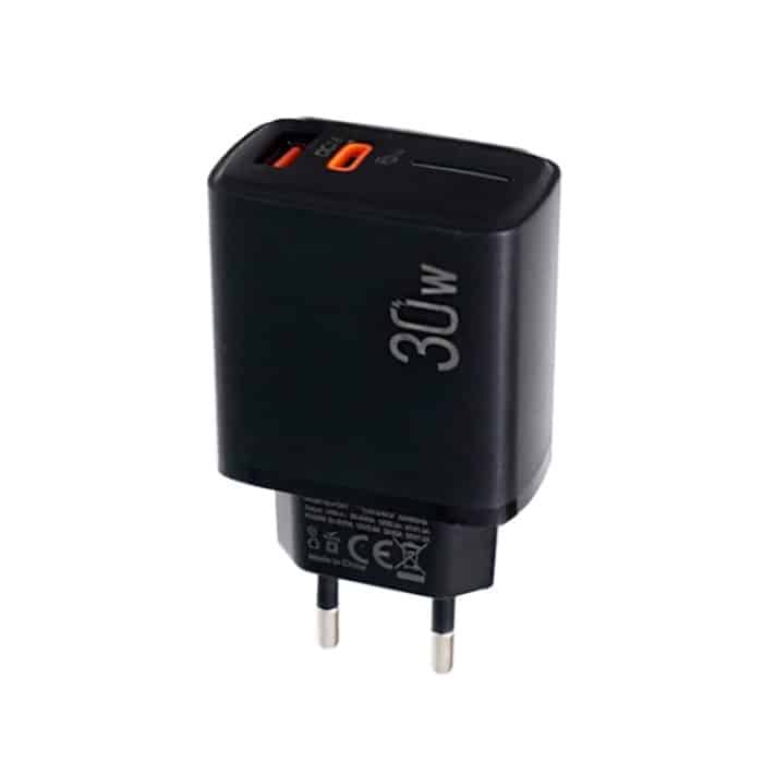 PD31 5V-20V 30W USB-C / Typ-C + USB-A Multiprotokoll-kompatibles Ladegerät, EU-Stecker – Bild 1