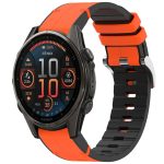 Uhrenarmband aus Silikonleder mit Schnellverschluss, 22 mm, For Garmin Fenix 8 AMOLED 47mm