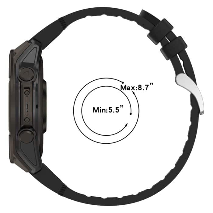 Uhrenarmband aus Silikonleder mit Schnellverschluss, 22 mm, For Garmin Fenix 8 AMOLED 47mm – Bild 4
