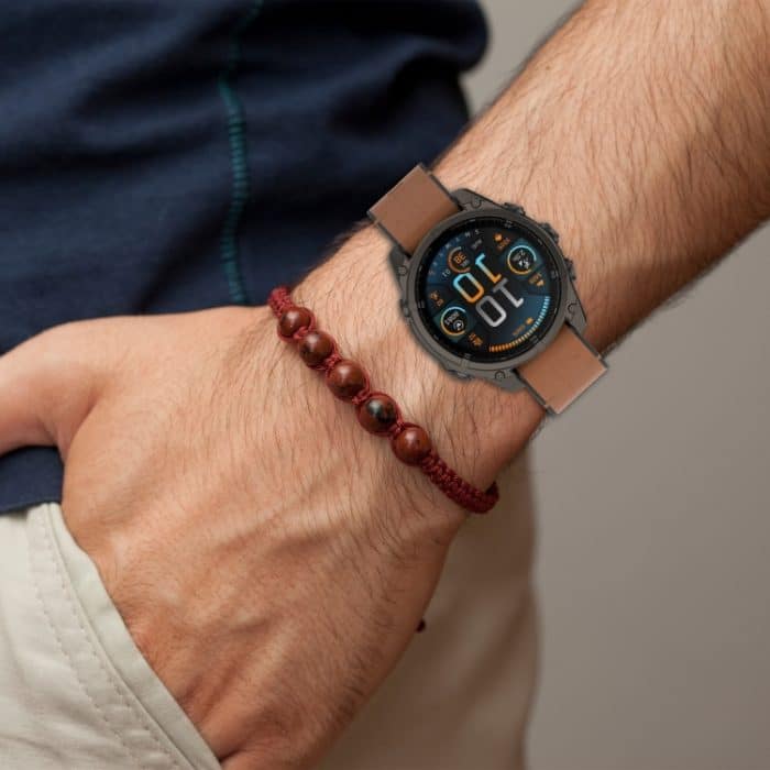 Uhrenarmband aus Silikonleder mit Schnellverschluss, 22 mm, For Garmin Fenix 8 AMOLED 47mm – Bild 6