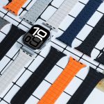 AW-AP Zweifarbiges magnetisches Silikon-Uhrenarmband, For Apple Watch 46mm / 49mm / 45mm / 44mm – Bild 5