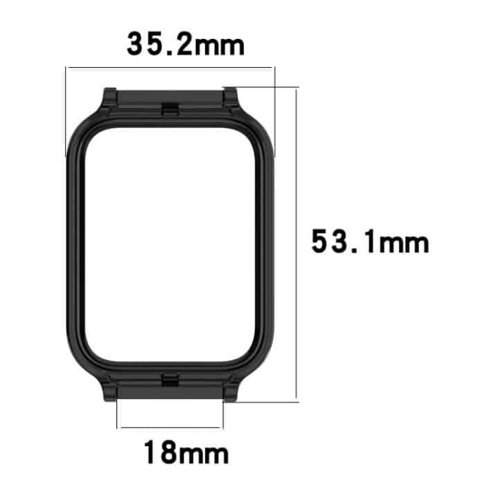 Hohle PC-Uhrenschutzhülle mit halber Abdeckung, For Xiaomi Smart Band 9 Pro – Bild 2