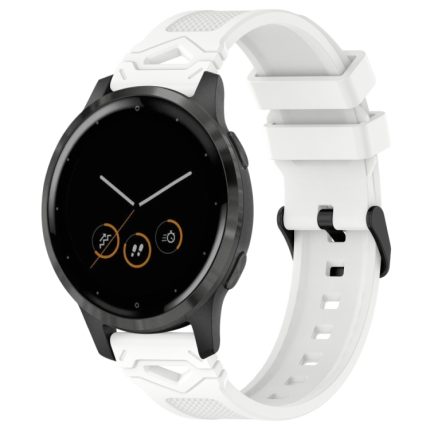 Uhrenarmband aus Silikon mit gepunkteter schwarzer Schnalle, For Garmin Watch 22mm