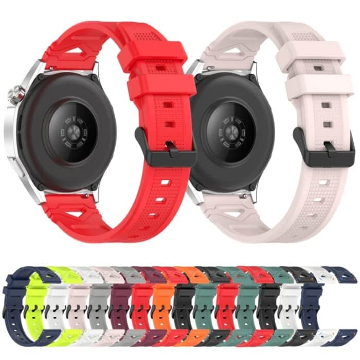 Uhrenarmband aus Silikon mit gepunkteter schwarzer Schnalle, For Garmin Watch 22mm – Bild 3