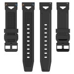 Uhrenarmband aus Silikon mit gepunkteter schwarzer Schnalle, For Garmin Watch 22mm – Bild 5