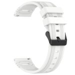Uhrenarmband aus Silikon mit schwarzer Schnalle und vertikalem Muster, For Garmin Watch 22mm – Bild 6