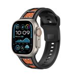 Zweifarbiges Uhrenarmband aus Silikon mit umgekehrter Mesh-Schnalle, For Apple Watch 46mm / 49mm / 45mm / 44mm, For Apple Watch 42mm / 41mm / 40mm / 38mm