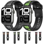 Zweifarbiges Uhrenarmband aus Silikon mit umgekehrter Mesh-Schnalle, For Apple Watch 46mm / 49mm / 45mm / 44mm, For Apple Watch 42mm / 41mm / 40mm / 38mm – Bild 2