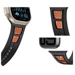 Zweifarbiges Uhrenarmband aus Silikon mit umgekehrter Mesh-Schnalle, For Apple Watch 46mm / 49mm / 45mm / 44mm, For Apple Watch 42mm / 41mm / 40mm / 38mm – Bild 5