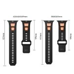 Zweifarbiges Uhrenarmband aus Silikon mit umgekehrter Mesh-Schnalle, For Apple Watch 46mm / 49mm / 45mm / 44mm, For Apple Watch 42mm / 41mm / 40mm / 38mm – Bild 6