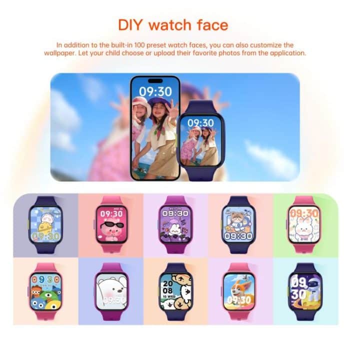 Wish 6 1,69 Zoll TFT-Farbbildschirm IP68 wasserdichte Smart Watch für Kinder – Bild 8
