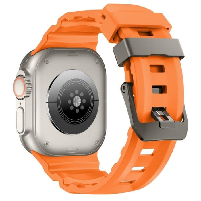 Wild Path Uhrenarmband aus dickem Silikon mit grauer Schnalle, For Apple Watch 46mm / 49mm / 45mm / 44mm – Bild 6