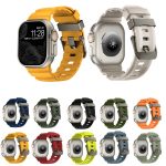 Wild Path Uhrenarmband aus dickem Silikon mit grauer Schnalle, For Apple Watch 46mm / 49mm / 45mm / 44mm – Bild 2