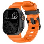 Wild Path Uhrenarmband aus dickem Silikon mit schwarzer Schnalle, For Apple Watch 46mm / 49mm / 45mm / 44mm