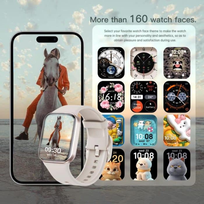 Q23 Pro 1,83-Zoll-Farbbildschirm IP68 wasserdichte Bluetooth-Anruf-Smartwatch, unterstützt Gesundheitsüberwachung – Bild 13