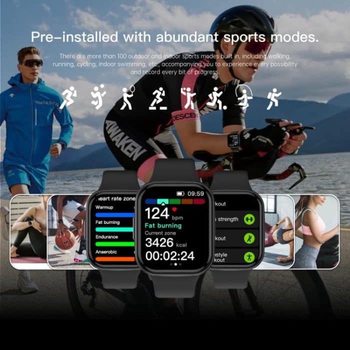 Q23 Pro 1,83-Zoll-Farbbildschirm IP68 wasserdichte Bluetooth-Anruf-Smartwatch, unterstützt Gesundheitsüberwachung – Bild 10