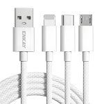 ENKAY CB173 3-in-1 Candy Color 60W USB auf 8 Pin / Typ-C / Micro USB Ladedatenkabel