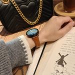 18 mm Lederarmband mit Prägung in Herzform, For Garmin Forerunner 265S – Bild 6