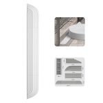 JUNSUNMAY Für Ecovacs / iRobot / Mijia / Dreame Kehrroboter Universelle Silikon-Schwellenwertleisten Rampenmatte