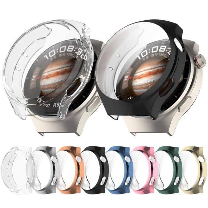 Galvanisiertes, vollständig abdeckendes TPU-Uhrenschutzgehäuse, For Huawei Watch 4 – Bild 2