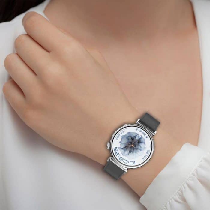 18 mm Lederarmband mit Druckknopf, For Garmin Forerunner 265S – Bild 6