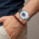 22 mm Lederarmband mit Druckknopf, For Garmin Venu 3 – Bild 7