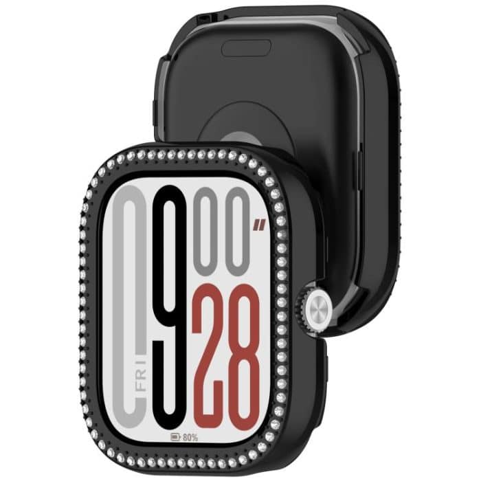 Einreihiges Diamant-Halbabdeckungs-PC-Hohluhr-Schutzgehäuse, For Redmi Watch 5 – Bild 7