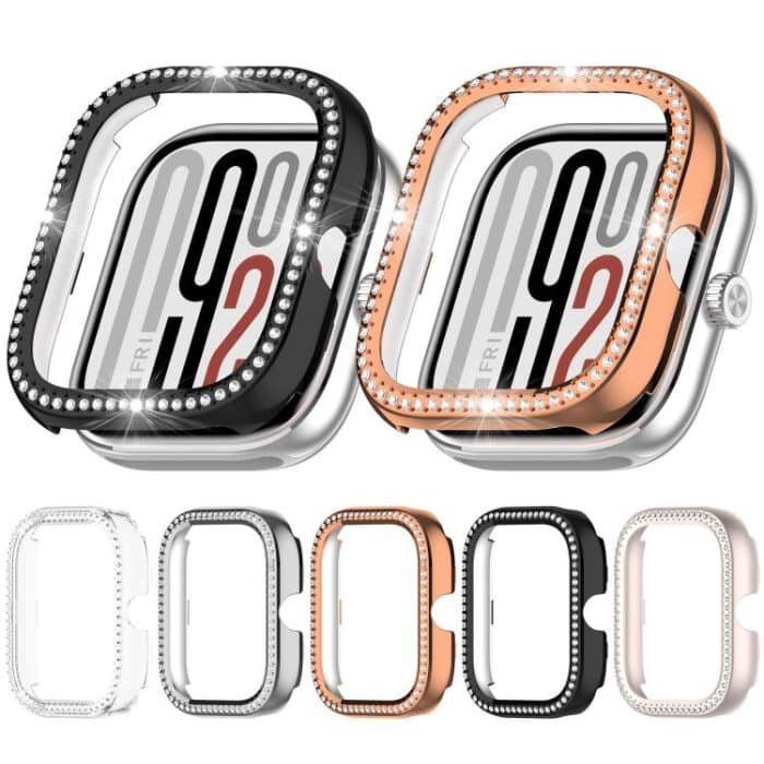 Einreihiges Diamant-Halbabdeckungs-PC-Hohluhr-Schutzgehäuse, For Redmi Watch 5 – Bild 2