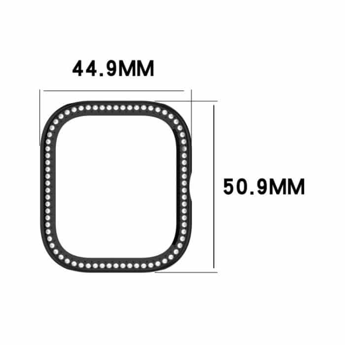 Einreihiges Diamant-Halbabdeckungs-PC-Hohluhr-Schutzgehäuse, For Redmi Watch 5 – Bild 3