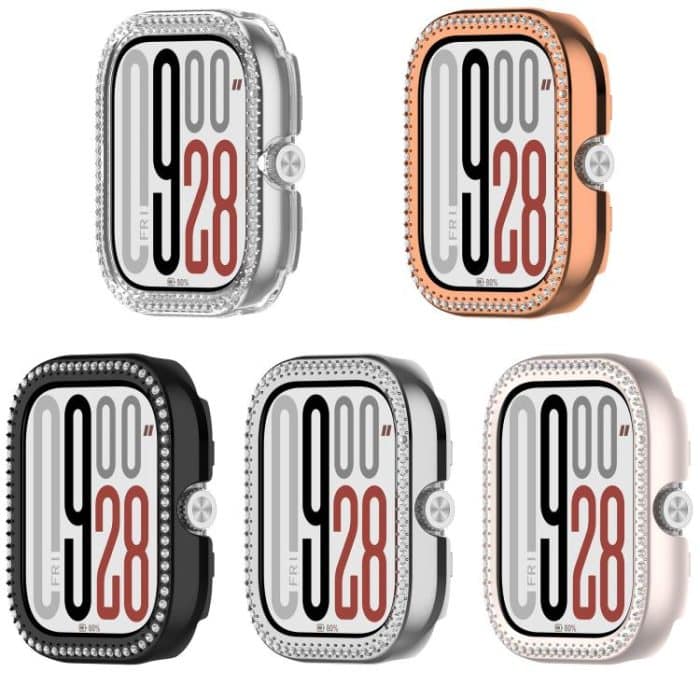 Einreihiges Diamant-Halbabdeckungs-PC-Hohluhr-Schutzgehäuse, For Redmi Watch 5 – Bild 5