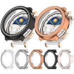 Einreihiges Diamant-Halbabdeckungs-PC-Hohluhr-Schutzgehäuse, For Huawei Watch GT5 Pro 42mm – Bild 2