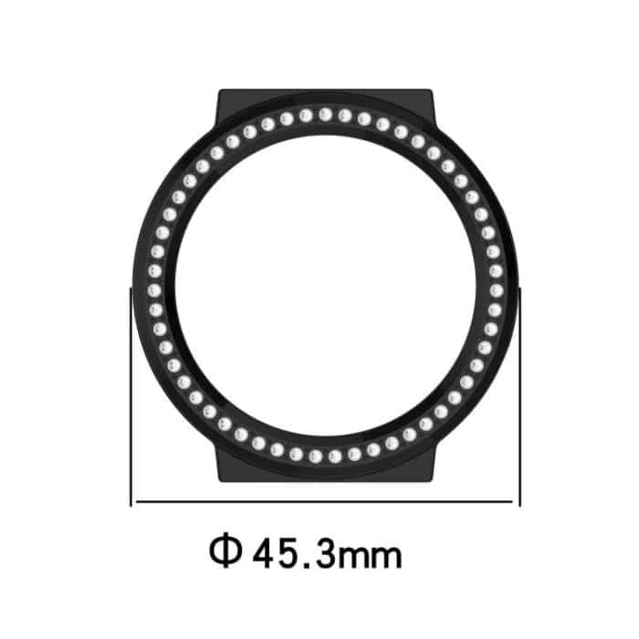 Einreihiges Diamant-Halbabdeckungs-PC-Hohluhr-Schutzgehäuse, For Huawei Watch GT5 Pro 42mm – Bild 3