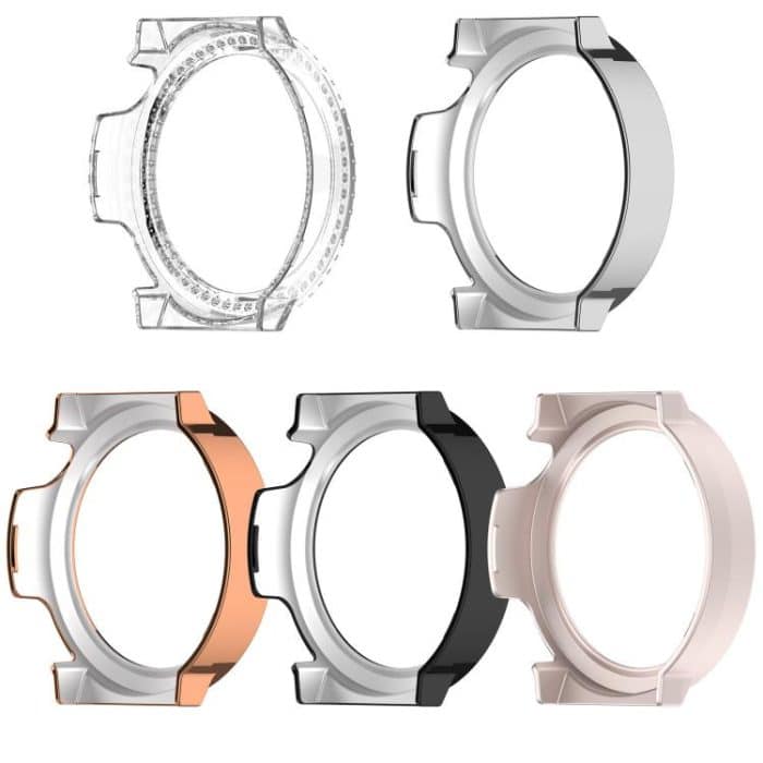 Einreihiges Diamant-Halbabdeckungs-PC-Hohluhr-Schutzgehäuse, For Huawei Watch GT5 Pro 42mm – Bild 4