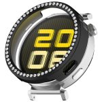 Einreihiges Diamant-Halbabdeckungs-PC-Hohluhr-Schutzgehäuse, For Huawei Watch GT5 / GT4 41mm