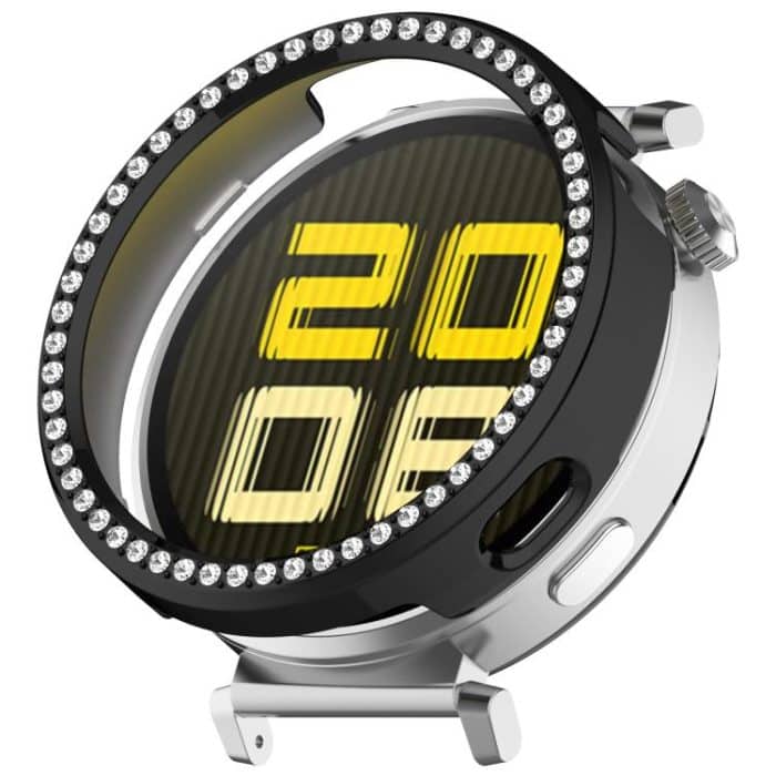 SYA002800301A.jpg Einreihiges Diamant-Halbabdeckungs-PC-Hohluhr-Schutzgehäuse, For Huawei Watch GT5 / GT4 41mm – Bild 1
