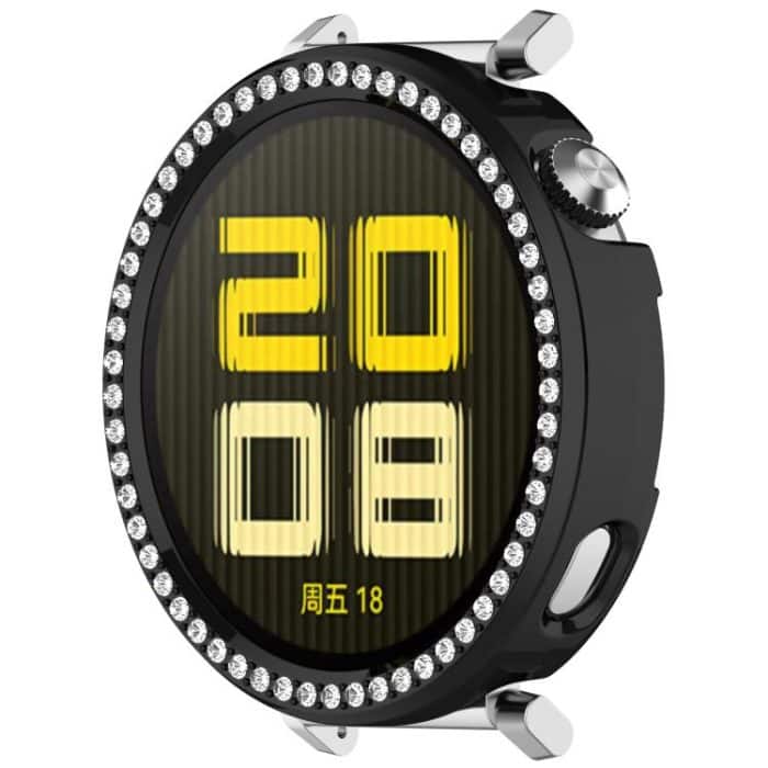 Einreihiges Diamant-Halbabdeckungs-PC-Hohluhr-Schutzgehäuse, For Huawei Watch GT5 / GT4 41mm – Bild 6