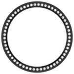 Einreihiges Diamant-Halbabdeckungs-PC-Hohluhr-Schutzgehäuse, For Huawei Watch GT5 / GT4 41mm – Bild 10