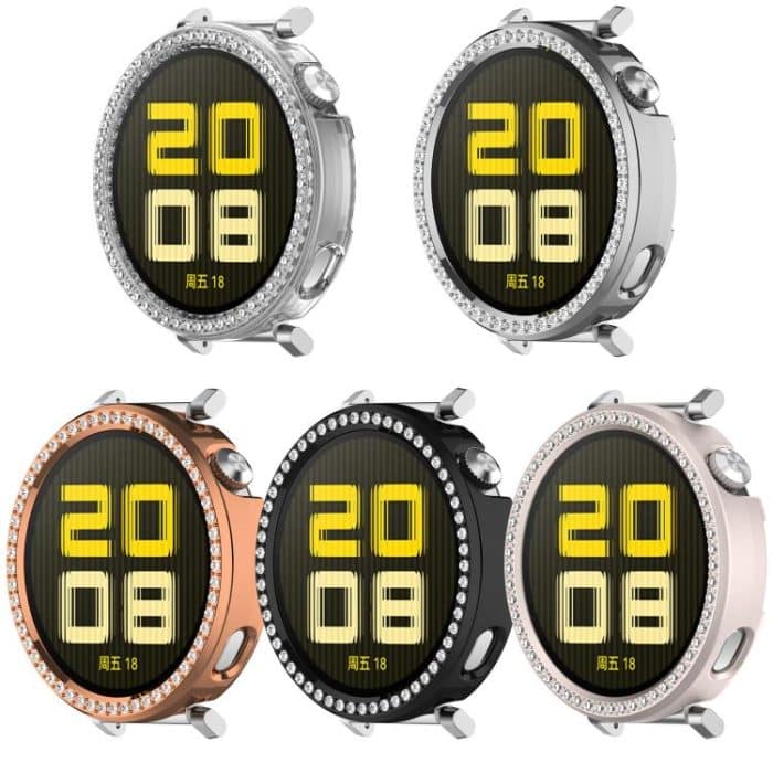 Einreihiges Diamant-Halbabdeckungs-PC-Hohluhr-Schutzgehäuse, For Huawei Watch GT5 / GT4 41mm – Bild 5